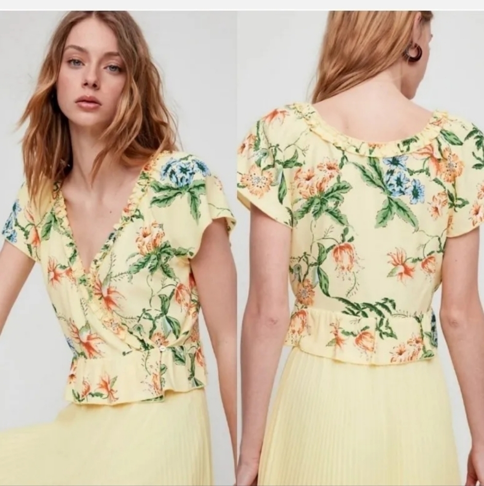 Wilfred Aurelia wrap top blouse
